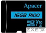 Карта пам'яті APACER microSDHC 32GB UHS-I V10 Class 10 + SD-adapter (AP32GMCSH10U6-R)