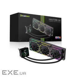 Процесорний кулер 66.89 CFM, 2.62mmH20, 32.12dBA, 800-2500RPM water pump:NOICE 30 (HAILSTORM 360 BK)