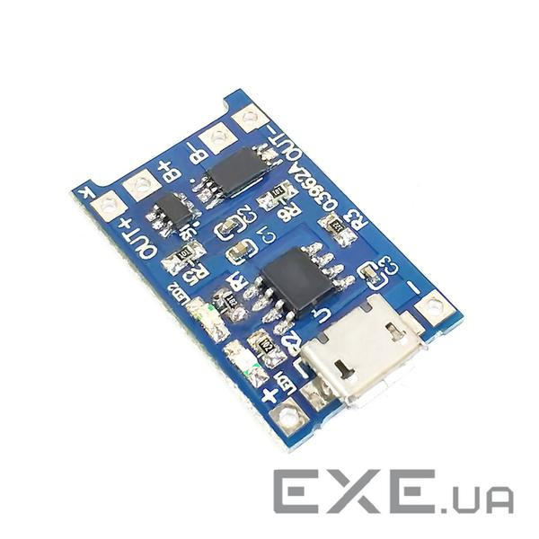 Контролер заряду для літієвої батареї 18650, 1А, роз&apos,єм Type-C (22753) Type-C (22753)