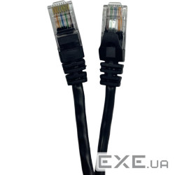 Патч-корд 1м UTP cat.5e, CU, 24AWG, black GEAR (GPC-UTPCURJ45-1B)