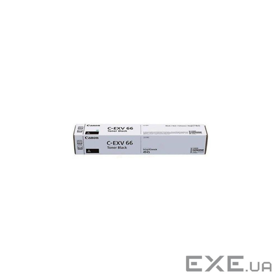 Тонер чорний для iR4935Idx CANON C-EXV66 toner black (44,5K) (5745C002AA)