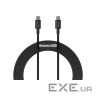 Дата кабель USB-C to USB-C 1.0m 5A Black Baseus (CATYS-B01)