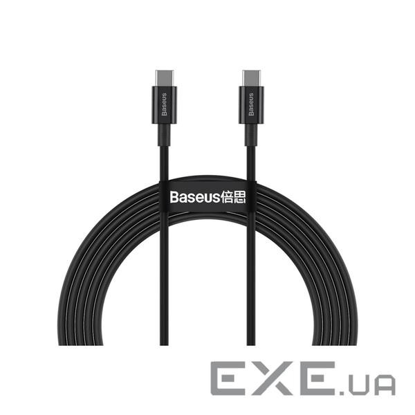 Дата кабель USB-C to USB-C 1.0m 5A Black Baseus (CATYS-B01)