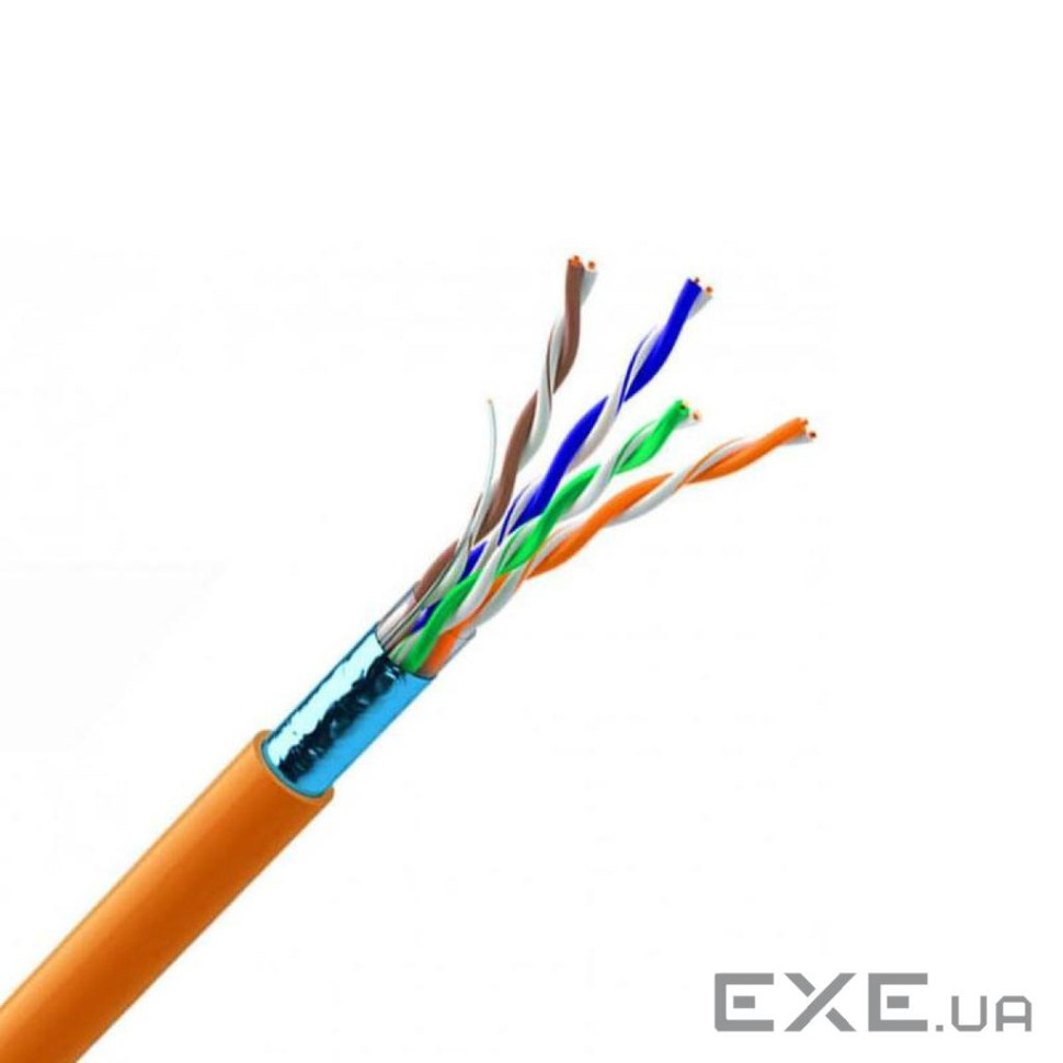 Кабель FTP 4x2х0, 51, кат. 5е КПВнг-HFЕ-ВП (200), жовтий, 305 м (49269) (OC-FTP5E(LSFROH))