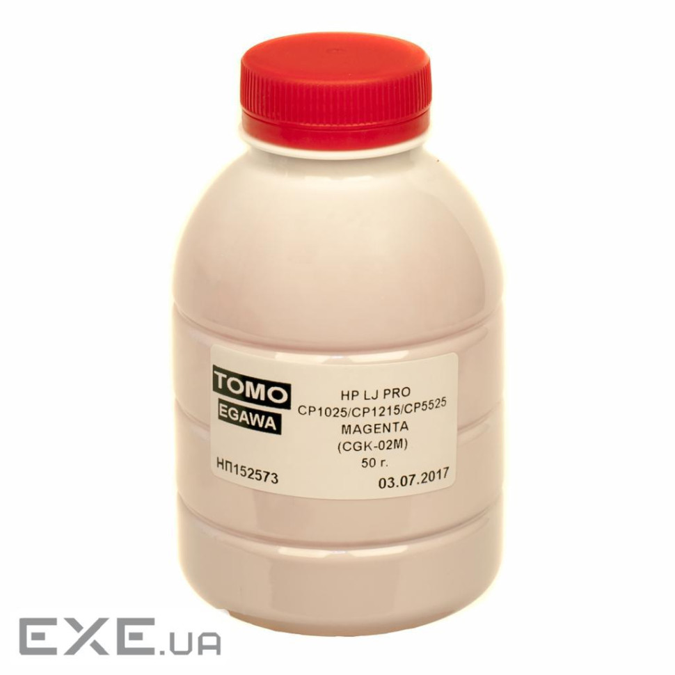 Тонер HP LJ PRO CP1025/CP1215/CP5525 50g MAGENTA Chemical Tomoegawa (CGK-02M-050)