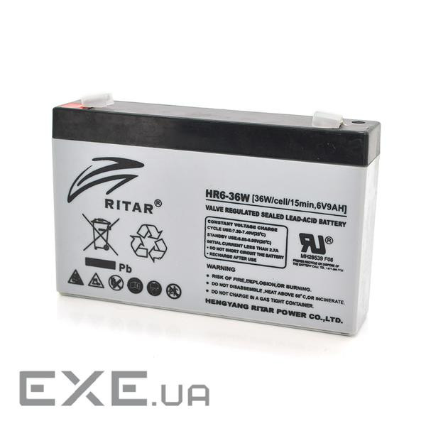 Батарея до ДБЖ Ritar 6V-9Ah (HR6-36W)