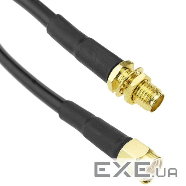 Кабель антенний-підовжувач RF:SMA M/F 3.0m,LMR195 LowLoss Gold Cu,чорний (62.09.8353-1)