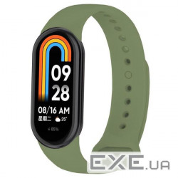 Силіконовий ремінець BeCover для Xiaomi Mi Smart Band 8 Pine-Green (709395)