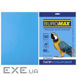 Buromax A paper 4, 80g, INTENSIVE blue, 50sh (BM.2721350-30)