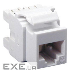 Модуль Keystone 1xRJ45, UTP, C at 5е, белый KSJ-00032-02