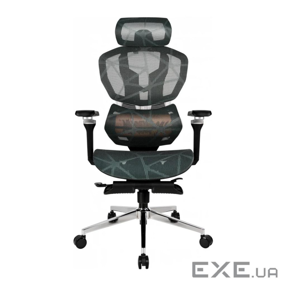 Крісло ігрове GT Racer X-7002 Black/Black/Green (X-7002 Black/Black/Green (Massage))