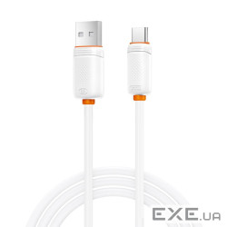 Дата кабель USB 2.0 AM to USB-C 1.0m 3A white XO (XO-CB-300UC-WH)