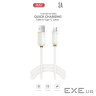 Дата кабель USB 2.0 AM to USB-C 1.0m 3A white XO (XO-CB-300UC-WH)