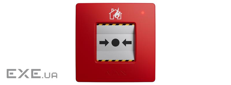 Кнопка тривоги Ajax Manual Call Point Червона (Ajax Manual Call Point (Red) (8EU) ASP)