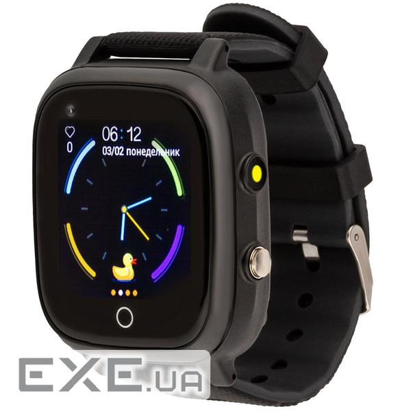 Смарт-годинник Amigo GO005 4G WIFI Kids waterproof Thermometer Black (747016)