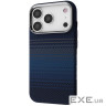Чехол Gleam Case with Magnetic Ring iPhone 17 Pro blue stripes (65182 blue stripes)