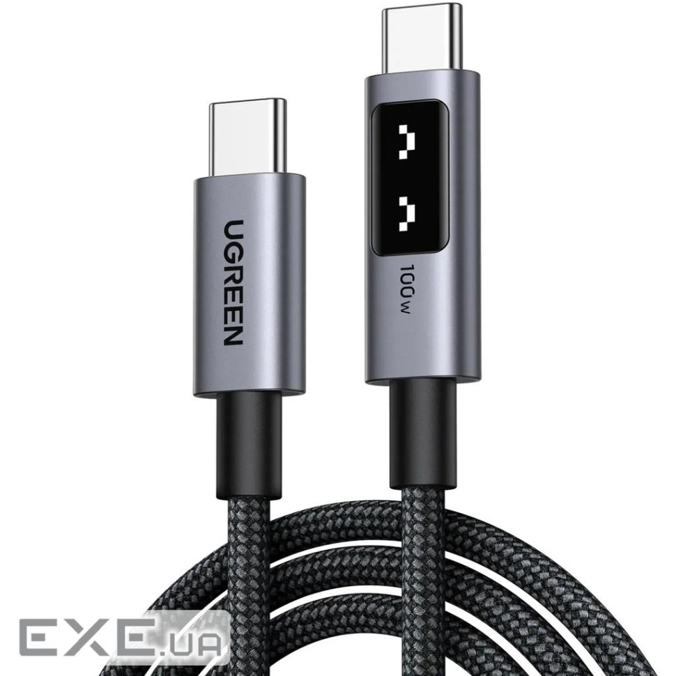 Дата кабель USB-C to USB-C 2.0m PD 100W L509 black Ugreen (35512)