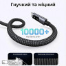 Дата кабель USB-C to USB-C 2.0m PD 100W L509 black Ugreen (35512)