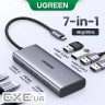 Хаб USB 3.0 Type-C -> 1хUSB-A 3.0/3хUSB-A 2.0/2xHDMI 4K 30Гц PD CM498 Ugreen (35897)