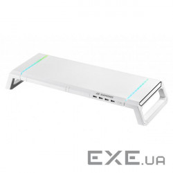 Підставка для монітора 2E GAMING, USB hub, backlight / RGB, White (2E-CPG-007-WT)