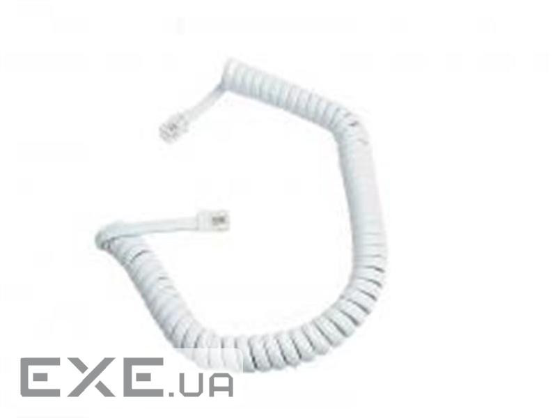 Кабель телефонний Atcom (17319) спіральний, 4P4C, 2м, білий