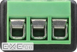 Терміналблок Terminal block-Jack 3.5mm 3pin,/M Pitch=5.0mm Screw Gold,чорний (75.07.6745-20) (75.07.6745-20)