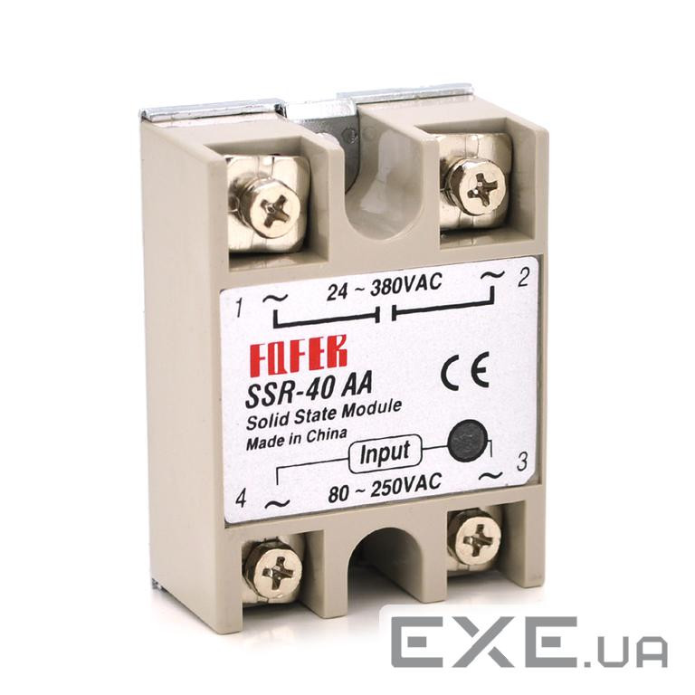Твердотельне реле Fotek SSR-40AA 40А 24-380В AC