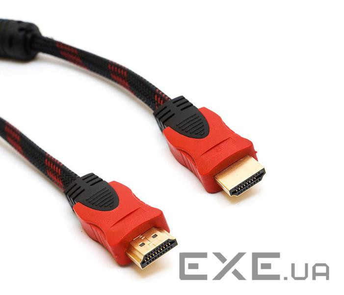 Кабель Kingda HDMI M-M,10.0 м, V1.4, до 4K 30Hz, обплетення (S0741)