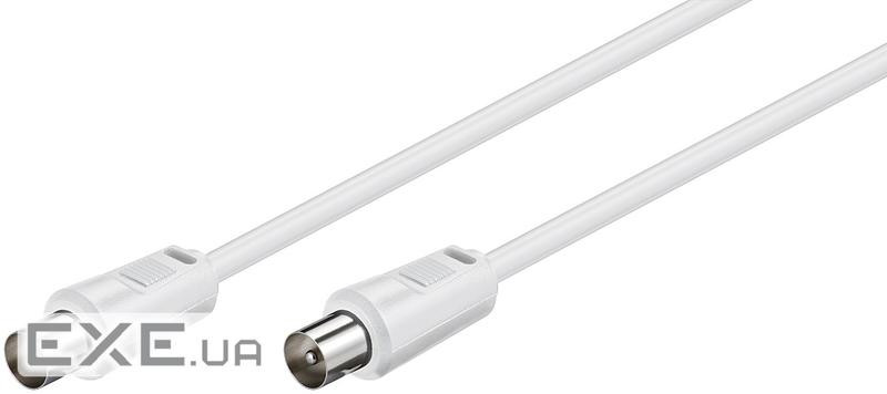 Кабель антенний RF:Coaxial M/M 1.5m,75 Ohm D=5.0mm 2xShielded,білий (75.06.8145-100) (75.06.8145-100)