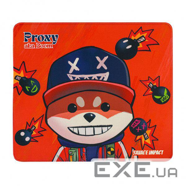 Килимок ігровий Bloody BP-45, колір червоний з малюнком (BP-45 Proxy Boom (Fire)) (BP-45 Proxy Boom (Fire))