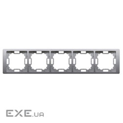 Рамка Neos BASIC 5x, сталь inox (BMRC5/21)