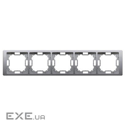 Рамка Neos BASIC 5x, сталь inox (BMRC5/21)