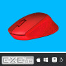 Миша LOGITECH Wireless Mouse M330 SILENT PLUS - EMEA - RED (910-004911)