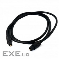 Аудіо-кабель оптичний Extradigital (KBA1818) Toslink 4.0мм, 1м , Black