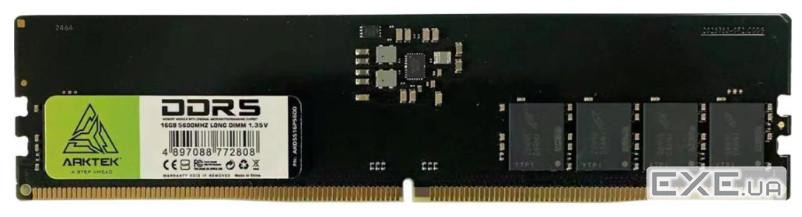 Модуль пам"яті Arktek DRAM DDR5 32GB 4800MHz, CL-36, 1.35V (AKD5S16P4800) (AKD5S32P4800)