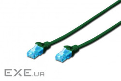 Патч-корд 2E CAT 5e, UTP, 2м, 26AWG, RJ45, 7/0.16, Cu, LSZH, зелений (2E-PC5ECU-2LSZH-GRN)
