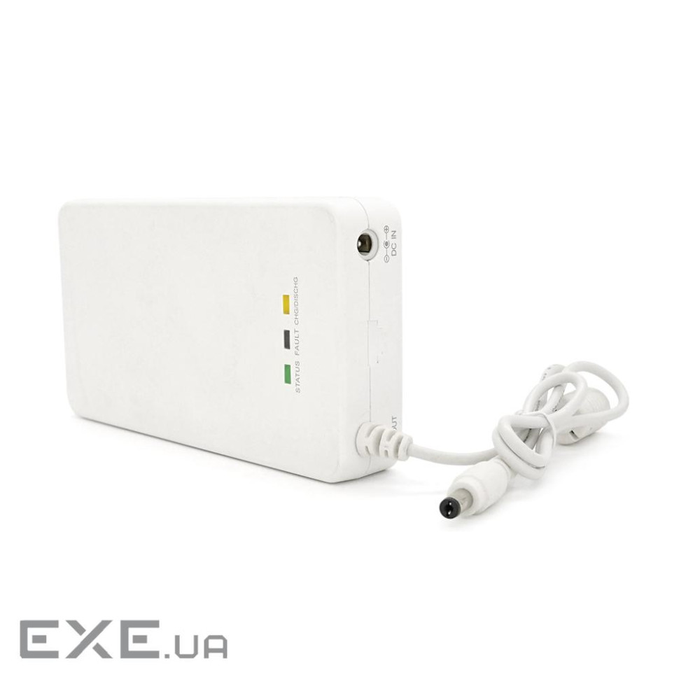Корпус ДБЖ для роутера, 15W, Output: DC12V / 1,5A, під акумулятори 4(АА), White, ОЕМ(Порож (YT16846)