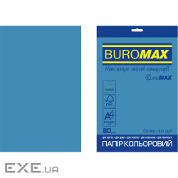 Папір Buromax А4, 80g, INTENSIVE blue, 20sh, EUROMAX (BM.2721320E-02)