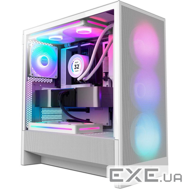 Корпус NZXT H5 Flow RGB White (CC-H52FW-R1)