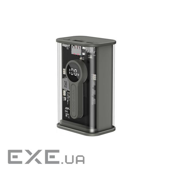 Повербанк GEMBIRD 1xUSB-C, 1xUSB-A, 3A 9000mAh Transparent (PB09-TQC3-01)