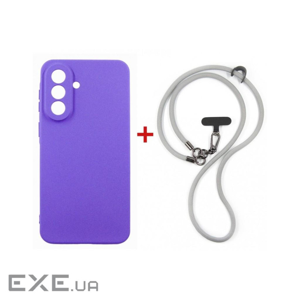 Чохол до мобільного телефона Dengos Case + Cross-body Strap Samsung Galaxy A37 Purpl (DG-KM-CCRB-03)