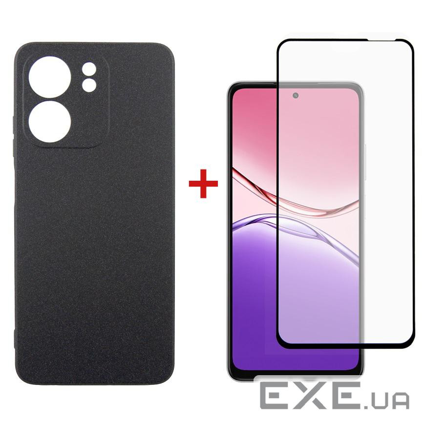 Чeхол-накладка Dengos Carbon для Oppo A5X Black (DG-KM-175) + защитное стекло