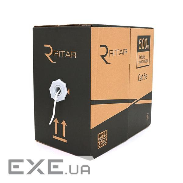 Кабель КПВ UTP 2*2*0.5 ССА cat 5E для внутрішньо робіт 500 м , Gray (KVPRTCCA205500Gr)