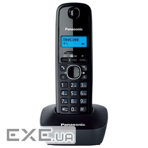 Радіотелефон Panasonic DECT KX-TG1611UAH Black Grey
