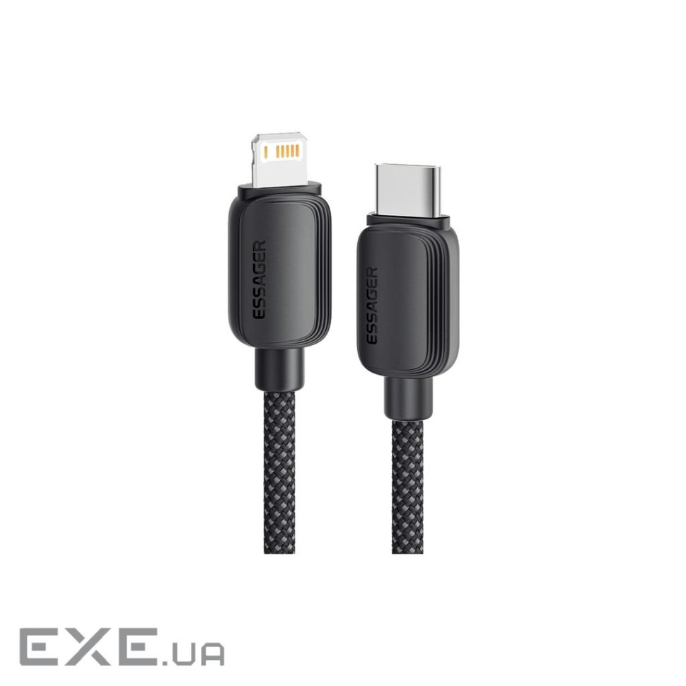 Дата кабель USB-C to Lightning 2.0m 20W black Essager (EXCTL-WLA01-P)