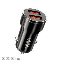 Зарядний пристрій XO 2xUSB 12W black (CC48.black)