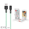 Дата кабель USB 2.0 AM to Micro 5P 1.0m 5A green XO (NB166-M-1-GR)