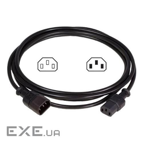 Кабель живлення IEC320 C13 - IEC320 C14 довжина 1,8м . CONTEG IP-C-C3C418