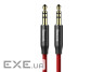 Кабель BASEUS Yiven mini-jack 3.5 мм 1м Red/Black (CAM30-B91)