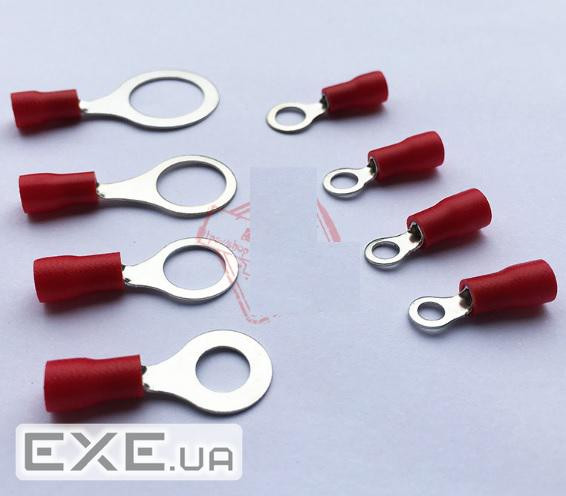 Клема тип "О" RV1.25-10, 0.5 мм, дріт 0.5-1.5, ізольована, максимальний струм 19А, ,